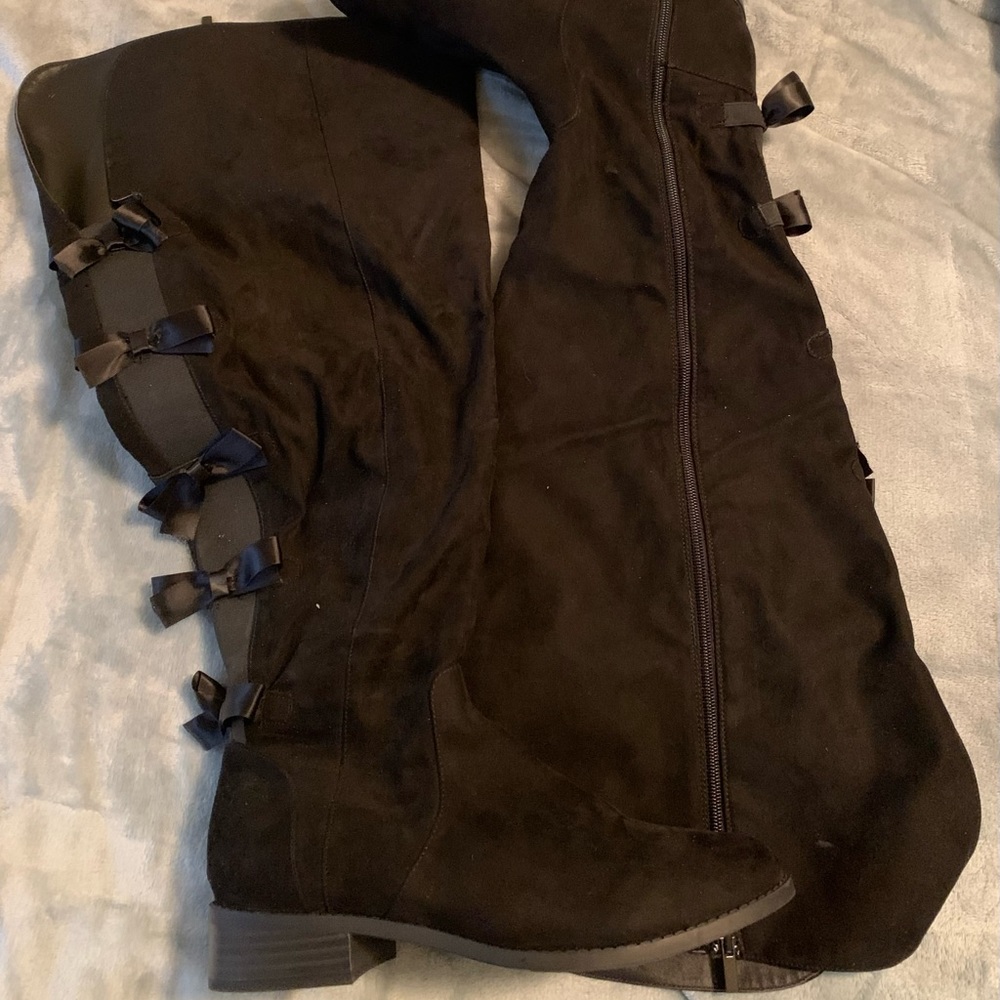 Torrid Wide Width/ Extended Calf Faux Suede Over The Knee Boots